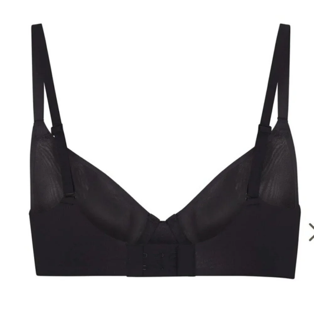 Skims 42D Weightless Scoop Bra Onyx Black NWT $58 MSRP - Picture 2 of 3